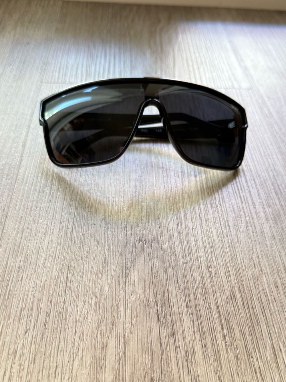 quay australia nightfall curve black oversized polarized shield sunglasses NEW
